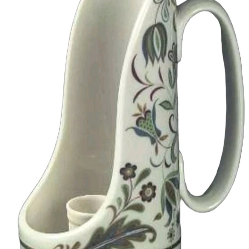 Lenox Chamber Candle Holder, 24kt Gold Trim, Flower designs. Vintage